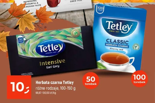 Herbata czarna Tetley Intensive Earl Grey promocja w Dealz