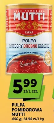 Pulpa pomidorowa Mutti drobno krojona promocja w ABC
