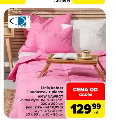 Kołdra z pierza AMW 160x200 cm promocja w Carrefour