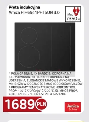 Płyta indukcyjna Amica PIH6541PHTSUN 3,0 promocja w kakto.pl