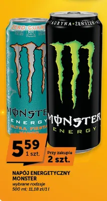 Napój energetyczny Monster Energy promocja w Groszek