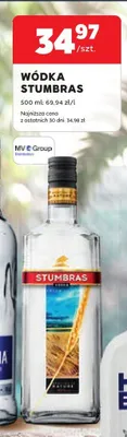 Wódka Stumbras promocja w Stokrotka