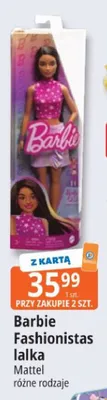 Lalka Barbie Fashionistas promocja w Leclerc