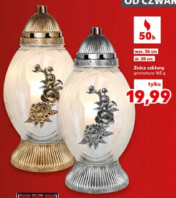 Znicz szklany promocja w Kaufland