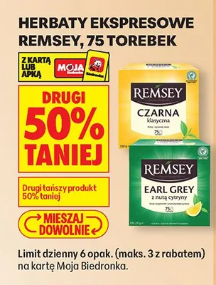 Herbata ekspresowa czarna klasyczna promocja w Biedronka