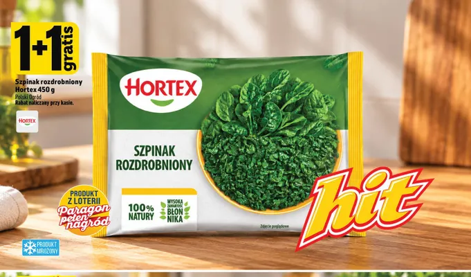 Szpinak rozdrobniony Hortex promocja w TOPAZ
