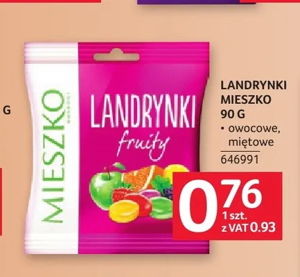 Landrynki Mieszko promocja w Selgros