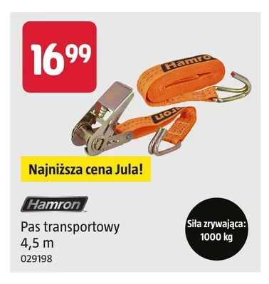 Pas transportowy Hamron promocja w Jula