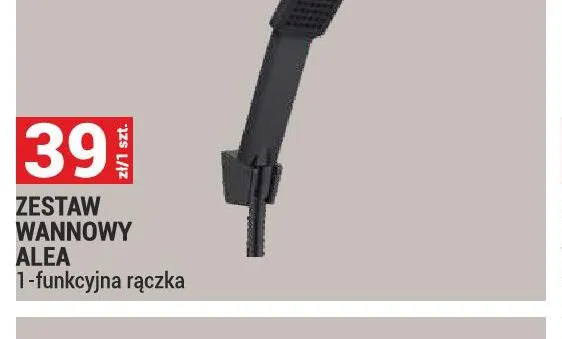 Zestaw wannowy Alea 1-funkcyjna rączka promocja w Merkury Market