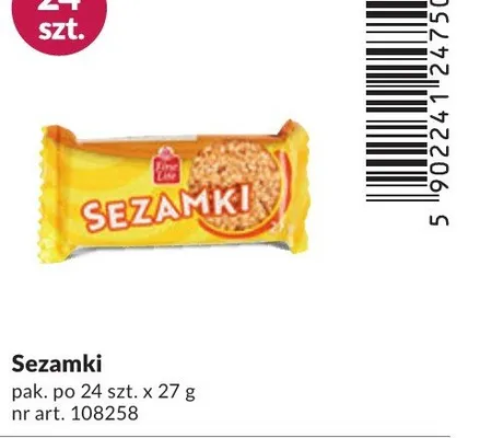 Ciastka sezamki promocja w Makro