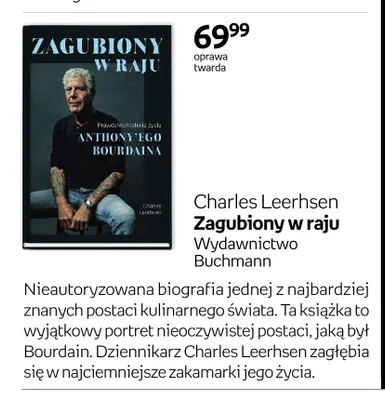 Książka Charles Leerhsen Zagubiony w raju promocja w Empik