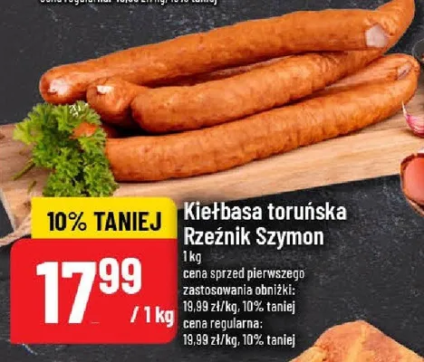 Kiełbasa toruńska Rzeźnik Szymon promocja w POLOmarket