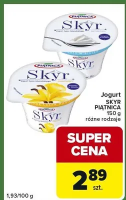 Jogurt różne rodzaje promocja w Carrefour Express