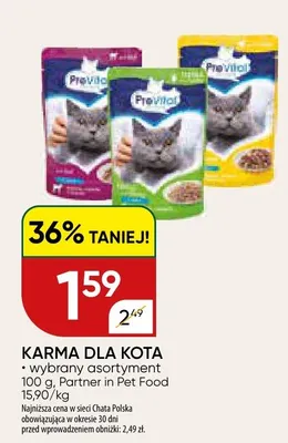 Karma dla kota w saszetkach promocja w Chata Polska