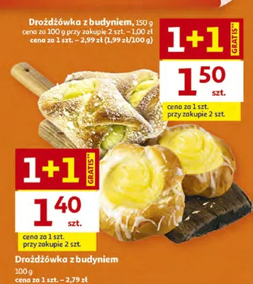 Drożdżówka z budyniem promocja w Auchan