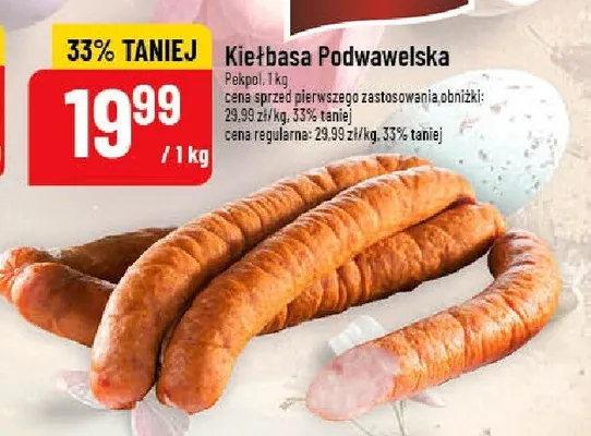 Kiełbasa Podwawelska promocja w POLOmarket