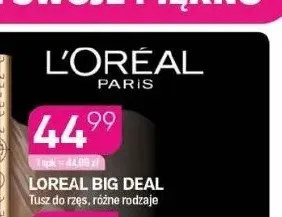 Tusz do rzęs Loreal Big Deal promocja w Drogerie Koliber