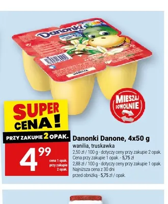 Serek Danonki Danone truskawka 4-pak promocja w Twój Market