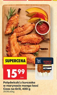 Polędwiczki z kurczaka w marynacie mango lassi Czas na Grill promocja w Biedronka