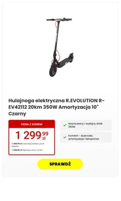Hulajnoga elektryczna R-EV421I2  promocja w Media Expert
