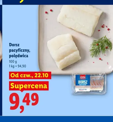 Dorsz pacyficzny polędwica Marinero promocja w Lidl