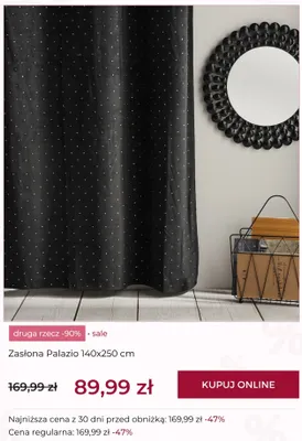 Zasłona Palazio 140x250 cm home&you promocja w home&you