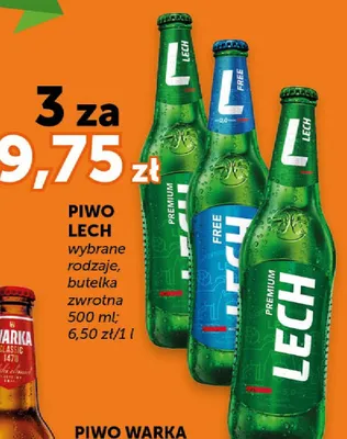 Piwo wybrane rodzaje, butelka zwrotna promocja w Euro Sklep