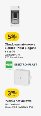 Obudowa natynkowa Elektro-Plast Elegant z szybą promocja w Castorama