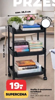 Szafka 3-poziomowa na kółkach Netto promocja w Netto