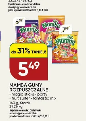 Gumy rozpuszczalne Mamba fantastic mix promocja w Chata Polska
