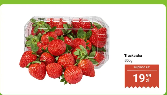Truskawka 500 g promocja w Dino