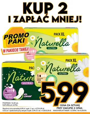 Podpaski Naturella Ultra Normal promocja w Kupiec