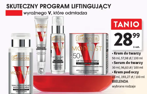 Krem pod oczy Bielenda wybrane rodzaje promocja w Intermarche