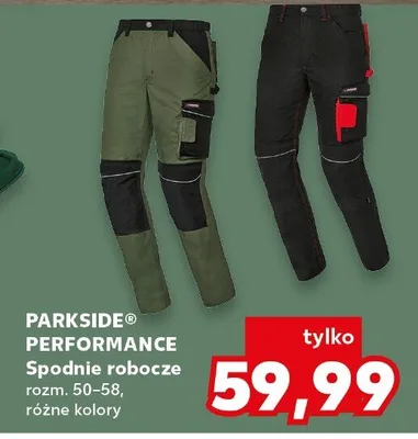 Spodnie robocze Parkside Performance rozm. 50-58 promocja w Kaufland