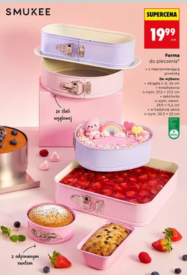 Forma do pieczenia w kształcie serca 20,5x22 cm promocja w Biedronka