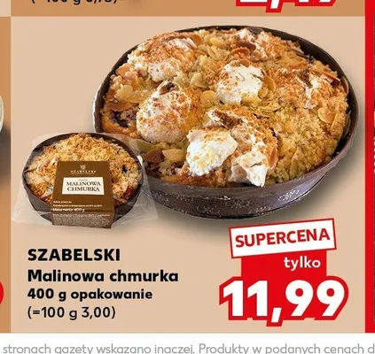 Malinowa chmurka Szabelski promocja w Kaufland