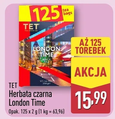 Herbata czarna London Time promocja w Aldi