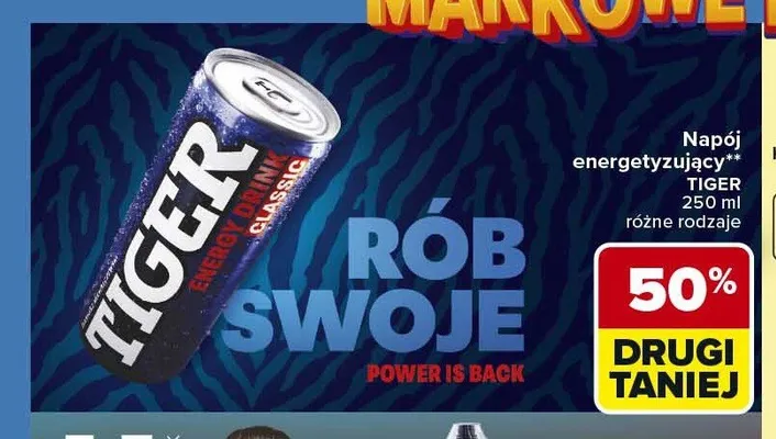 Napój energetyzujący Tiger promocja w Carrefour