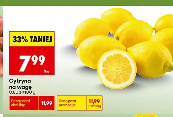Cytryna na wagę promocja w Biedronka