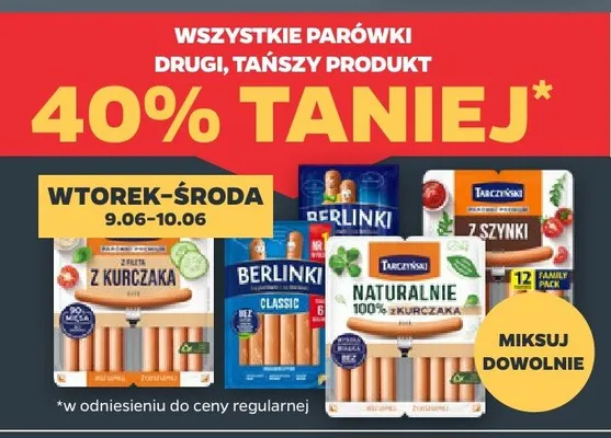 Parówki Berlinki z kurczaka promocja w Netto