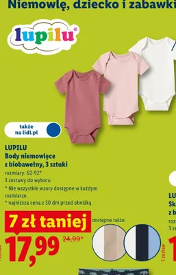 Skarpetki dziecięce z biobawełną, 7 par promocja w Lidl
