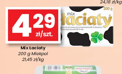 Mix Łaciaty Mlekpol promocja w emma MARKET