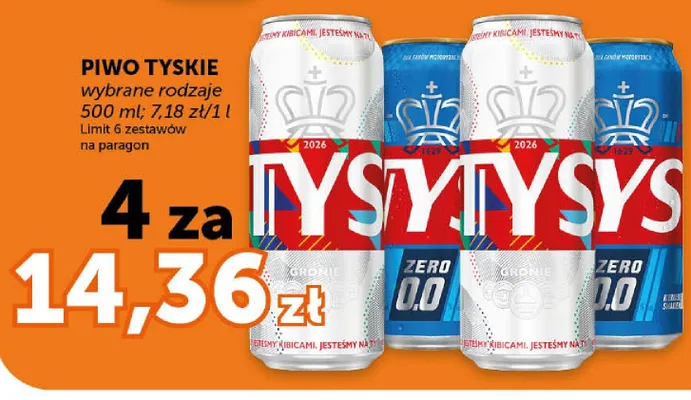 Piwo Tyskie Gronie promocja w Groszek
