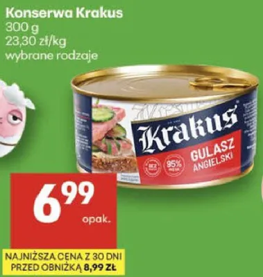 Konserwa gulasz angielski promocja w Delikatesy Centrum