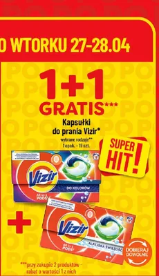 Kapsułki do prania Vizir All-in-1 Pods Alpejska Świeżość promocja w POLOmarket
