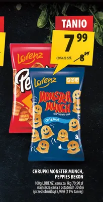 Chrupki Peppies Bekon Lorenz promocja w Arhelan