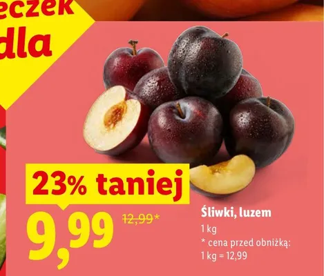 Śliwki luzem promocja w Lidl