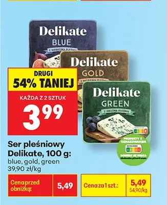 Ser pleśniowy Delikate Gold promocja w Biedronka