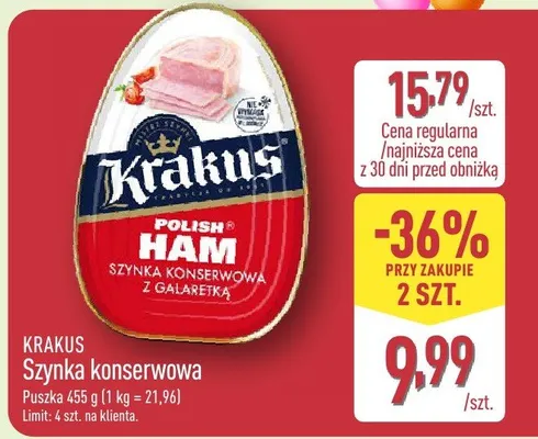 Szynka konserwowa promocja w Aldi