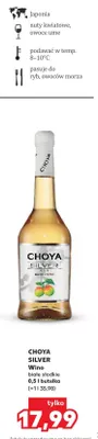 Wino CHOYA SILVER białe słodkie promocja w Kaufland